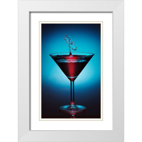 Salute White Modern Wood Framed Art Print with Double Matting by Trebuth, Heinz