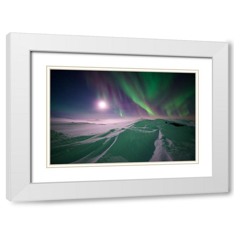 Artic Winter White Modern Wood Framed Art Print with Double Matting by Eriksson, Robin