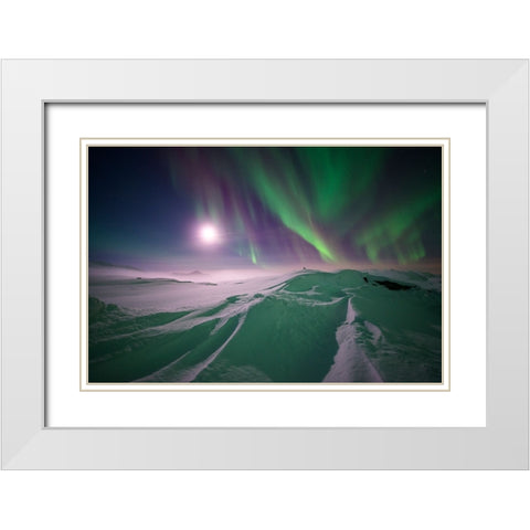 Artic Winter White Modern Wood Framed Art Print with Double Matting by Eriksson, Robin