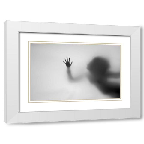 Dream Of Flying White Modern Wood Framed Art Print with Double Matting by Seita, Milena