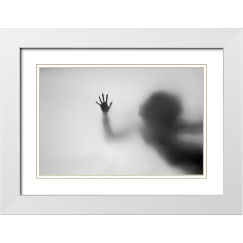 Dream Of Flying White Modern Wood Framed Art Print with Double Matting by Seita, Milena