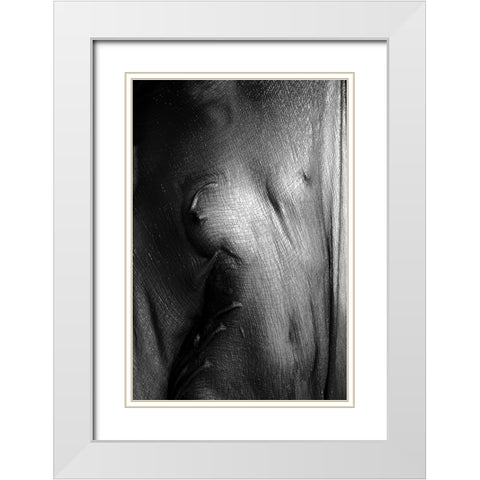 Phantom Pain White Modern Wood Framed Art Print with Double Matting by Bousca, Bogdan