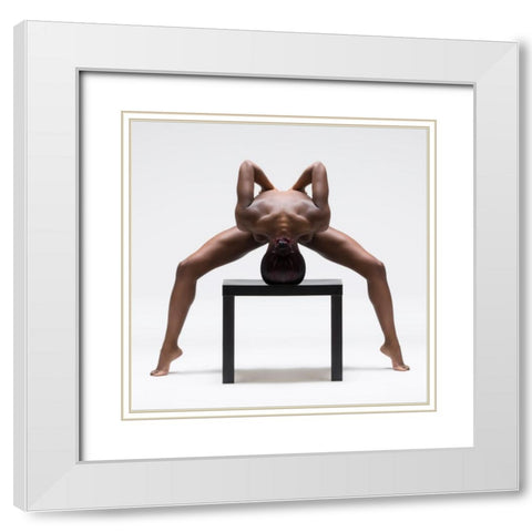 Anna Rose White Modern Wood Framed Art Print with Double Matting by Catchlight Studio