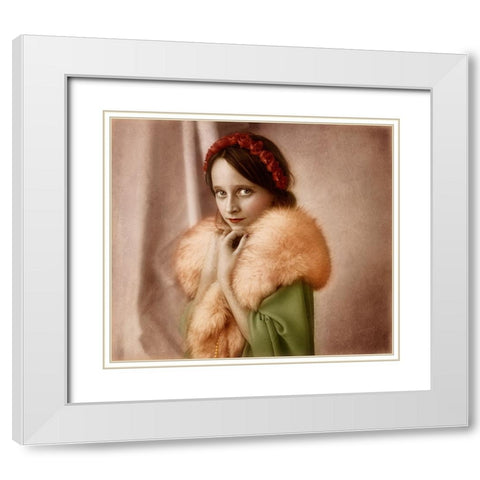 Untitled White Modern Wood Framed Art Print with Double Matting by Melik-Nubarova, Svetlana