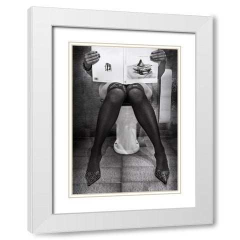 Le GoArt des autres White Modern Wood Framed Art Print with Double Matting by Toniolo, Giorgio