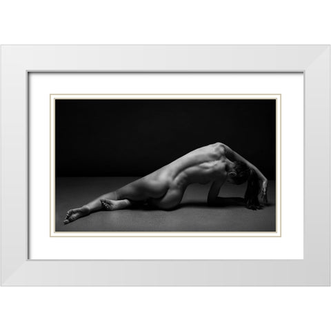 Bodyscape White Modern Wood Framed Art Print with Double Matting by Belovodchenko, Anton