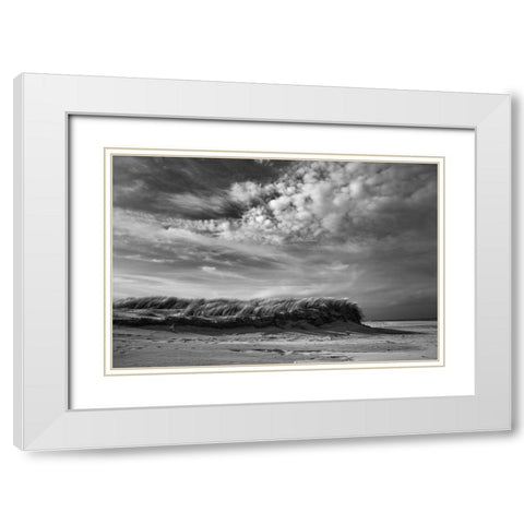 Untitled White Modern Wood Framed Art Print with Double Matting by van der, Liesbeth