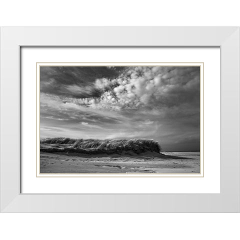 Untitled White Modern Wood Framed Art Print with Double Matting by van der, Liesbeth