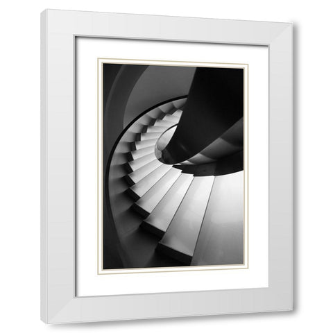 Next Level White Modern Wood Framed Art Print with Double Matting by P Neto, Filipe