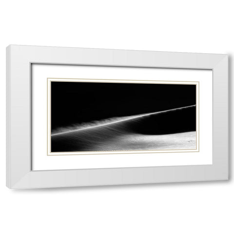 Desert Lines White Modern Wood Framed Art Print with Double Matting by Waddah, Ahmed