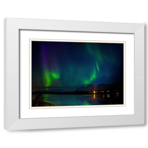 True Colors Shining Through White Modern Wood Framed Art Print with Double Matting by Caroline Stroksnes, Mette