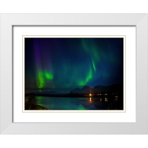 True Colors Shining Through White Modern Wood Framed Art Print with Double Matting by Caroline Stroksnes, Mette