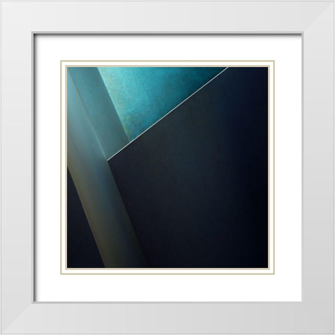 Plane White Modern Wood Framed Art Print with Double Matting by Claes, Gilbert