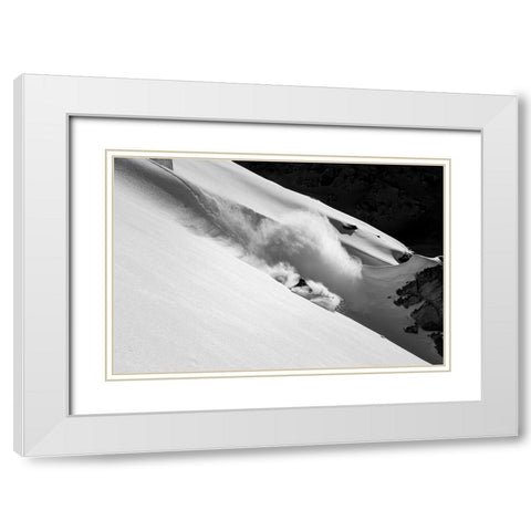 Cloud Of Snow White Modern Wood Framed Art Print with Double Matting by Sanne, Jakob