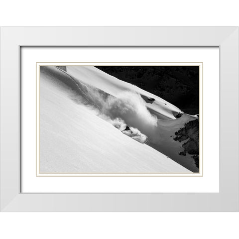 Cloud Of Snow White Modern Wood Framed Art Print with Double Matting by Sanne, Jakob