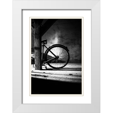 No. 315 White Modern Wood Framed Art Print with Double Matting by Halasi, Zsolt