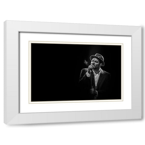 Ben Loncle Soul White Modern Wood Framed Art Print with Double Matting by L, Christophe