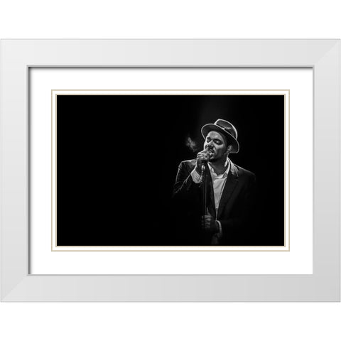 Ben Loncle Soul White Modern Wood Framed Art Print with Double Matting by L, Christophe