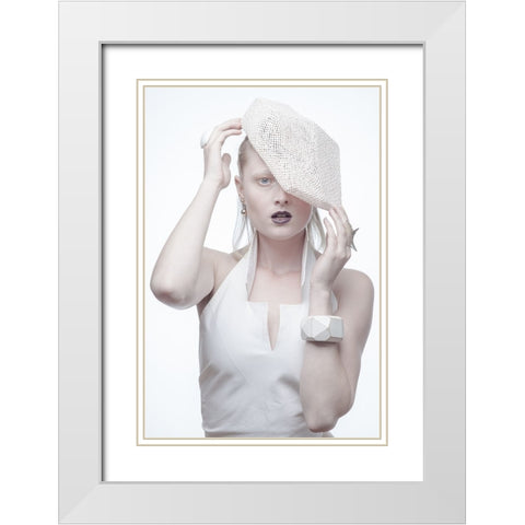 In The White Room White Modern Wood Framed Art Print with Double Matting by Nieuwerf, Bartjan
