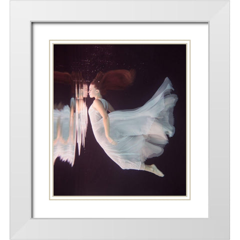 Parallel Worlds White Modern Wood Framed Art Print with Double Matting by Slegrova, Gabriela