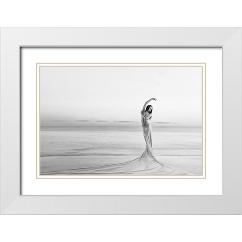 Born From The Sea White Modern Wood Framed Art Print with Double Matting by Odorizzi, Patrick