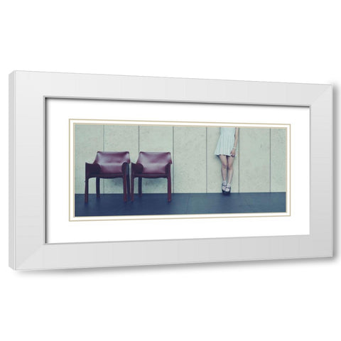 Museum White Modern Wood Framed Art Print with Double Matting by Amenomori, Keiichiro