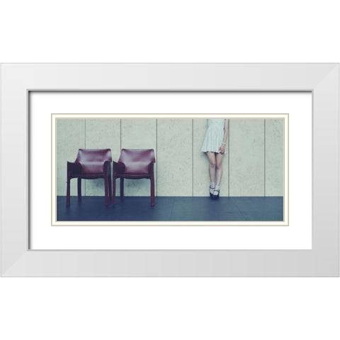 Museum White Modern Wood Framed Art Print with Double Matting by Amenomori, Keiichiro