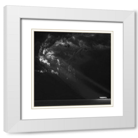 Endless Prairies ... White Modern Wood Framed Art Print with Double Matting by Depaepe, Yvette