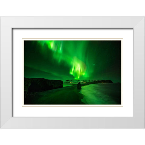 Sensual Dance White Modern Wood Framed Art Print with Double Matting by Martin Castan, David