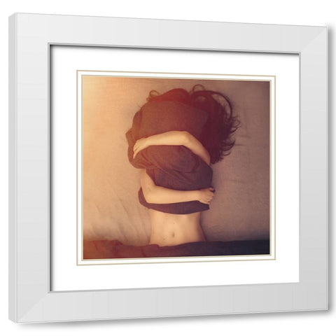 Sunday Morning Mood White Modern Wood Framed Art Print with Double Matting by Bohm, Lukas