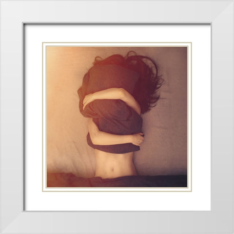 Sunday Morning Mood White Modern Wood Framed Art Print with Double Matting by Bohm, Lukas