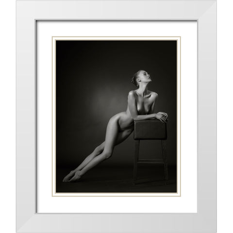 The Lean White Modern Wood Framed Art Print with Double Matting by Catchlight Studio