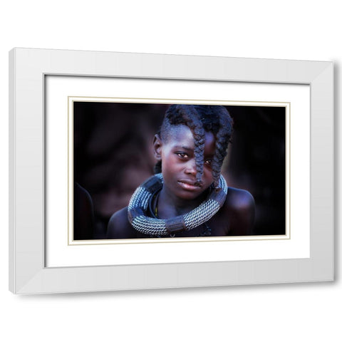 The Beauty Within White Modern Wood Framed Art Print with Double Matting by Cole, Trevor