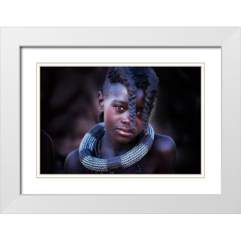 The Beauty Within White Modern Wood Framed Art Print with Double Matting by Cole, Trevor