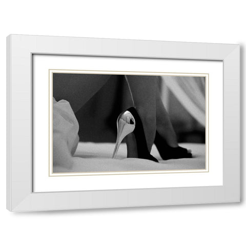 Moscova White Modern Wood Framed Art Print with Double Matting by Schottstaedt, Erik