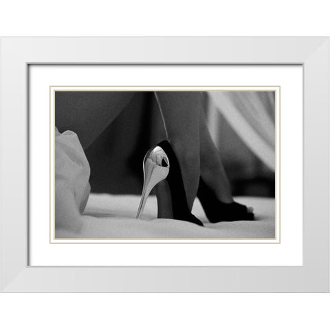 Moscova White Modern Wood Framed Art Print with Double Matting by Schottstaedt, Erik