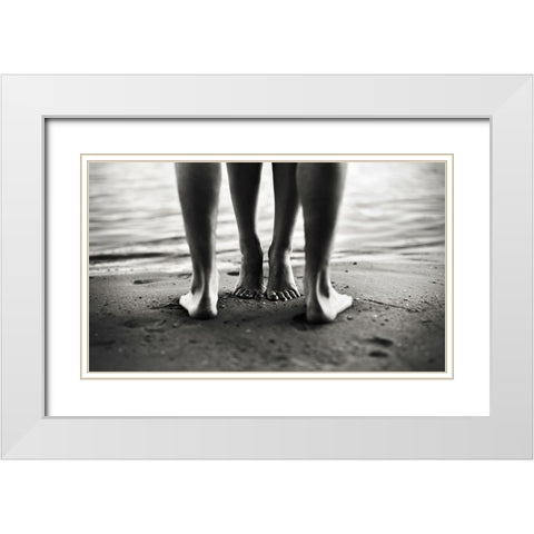*** White Modern Wood Framed Art Print with Double Matting by Takh, Yulia