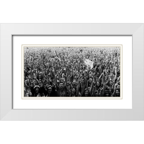 Human Forest White Modern Wood Framed Art Print with Double Matting by Valin, Alexandre