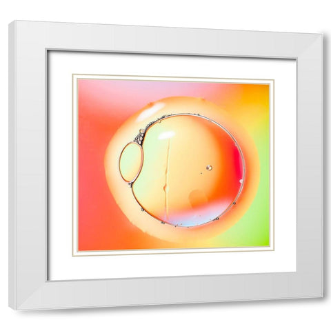 Eye Of Light White Modern Wood Framed Art Print with Double Matting by Zocchi, Alessandro