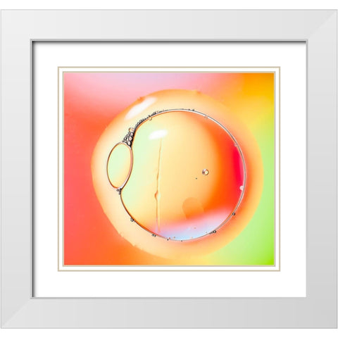 Eye Of Light White Modern Wood Framed Art Print with Double Matting by Zocchi, Alessandro