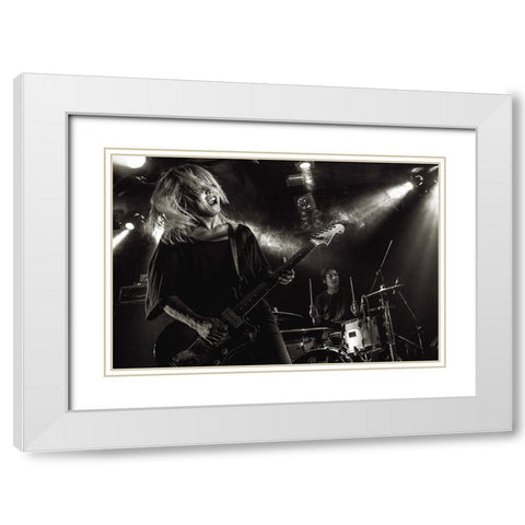 Onstage White Modern Wood Framed Art Print with Double Matting by Nakamatsu, Kenji
