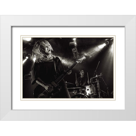 Onstage White Modern Wood Framed Art Print with Double Matting by Nakamatsu, Kenji