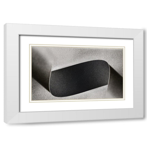Twisted White Modern Wood Framed Art Print with Double Matting by Kerber, Jutta