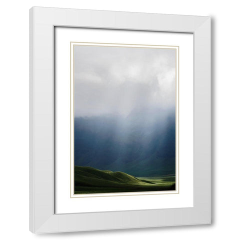 Light White Modern Wood Framed Art Print with Double Matting by Ritonga, Andy