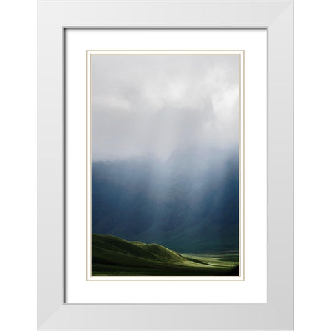 Light White Modern Wood Framed Art Print with Double Matting by Ritonga, Andy