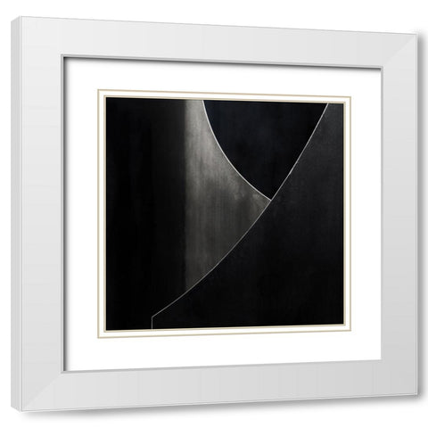 Ypsylon White Modern Wood Framed Art Print with Double Matting by Claes, Gilbert