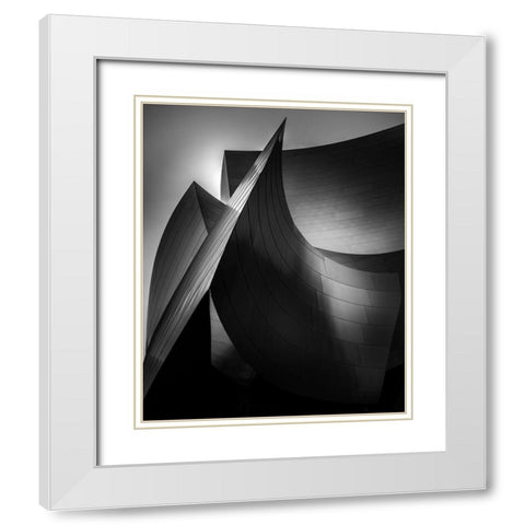 Fine Art White Modern Wood Framed Art Print with Double Matting by Ahmad, Walid