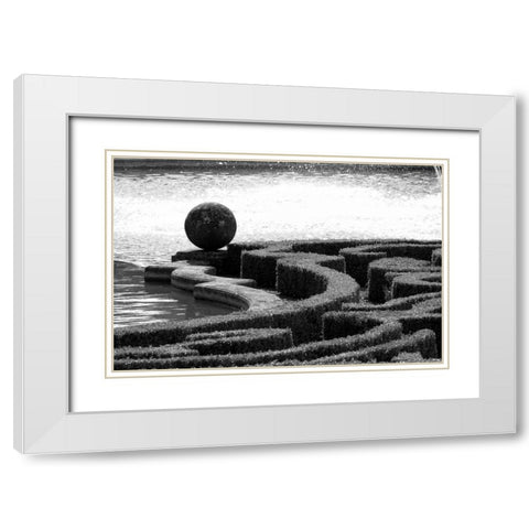 Architectural Detail, Blenheim Palace White Modern Wood Framed Art Print with Double Matting by Blue, Cyril
