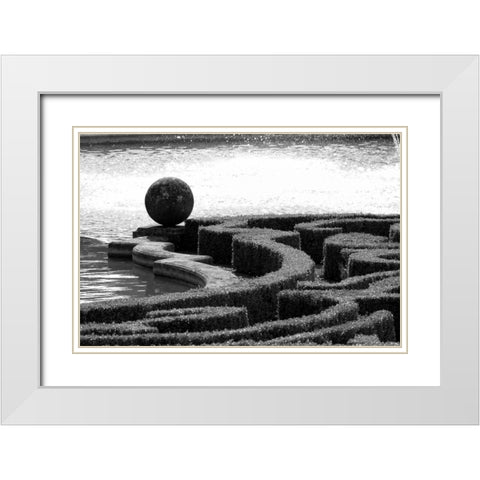 Architectural Detail, Blenheim Palace White Modern Wood Framed Art Print with Double Matting by Blue, Cyril