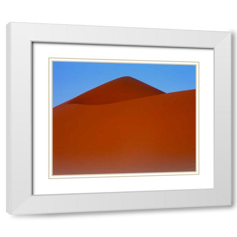 Sand Dune, Sahara White Modern Wood Framed Art Print with Double Matting by Blue, Cyril